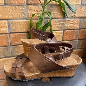 Pre-owned Papillio Lana Ankle Strap Sandal In Brown 41/10 Women’s